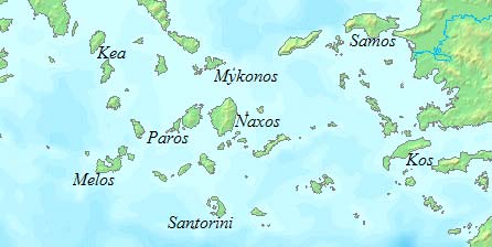 zemljevid Paros