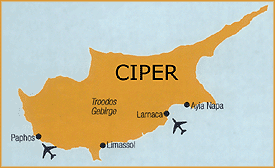 zemljevid Ciper Sud (grški del)